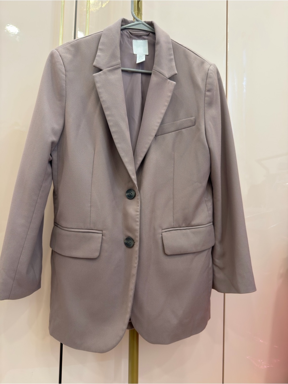 H&M Dusty Mauve Single-Breasted Blazer
